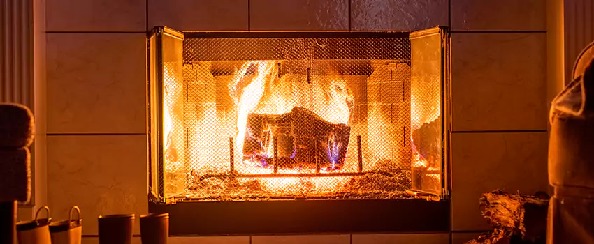 Mendota Hearth Landscape Fireplace Installation in Racine, Wisconsin