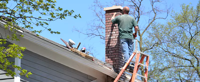 Vinyl and PVC Chimney Flashing Installation in Racine, WI