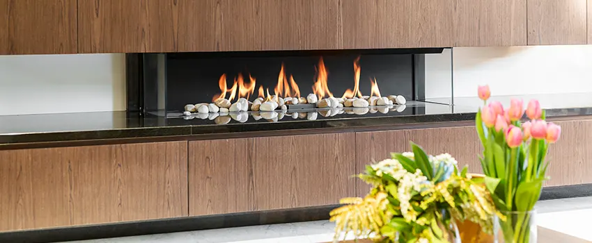 Double-height Fireplace Design Refurbishment in Racine, Wisconsin