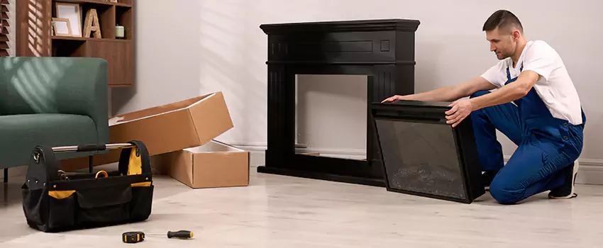 Old Rusted Metal Fireplace Repair And Replacement in Racine, WI